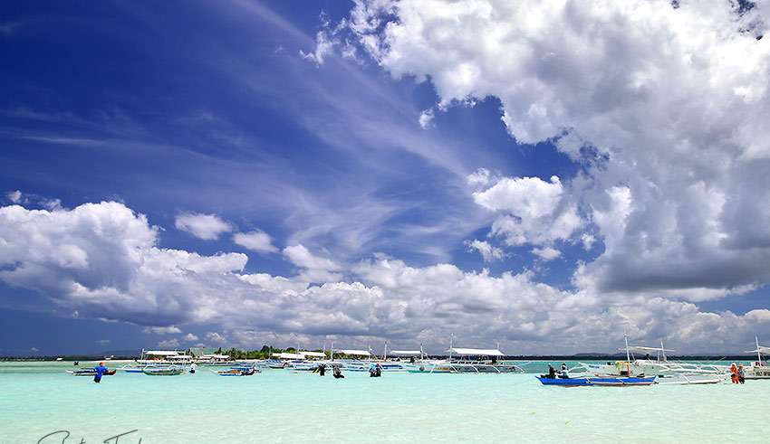 the sandbar at Virgin Island, Panglao, Bohol