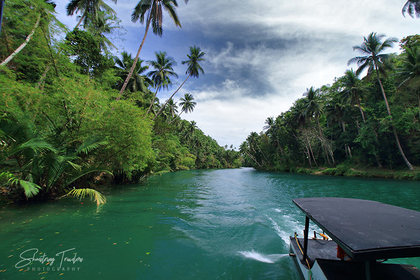 cruising the Loboc River in Bohol