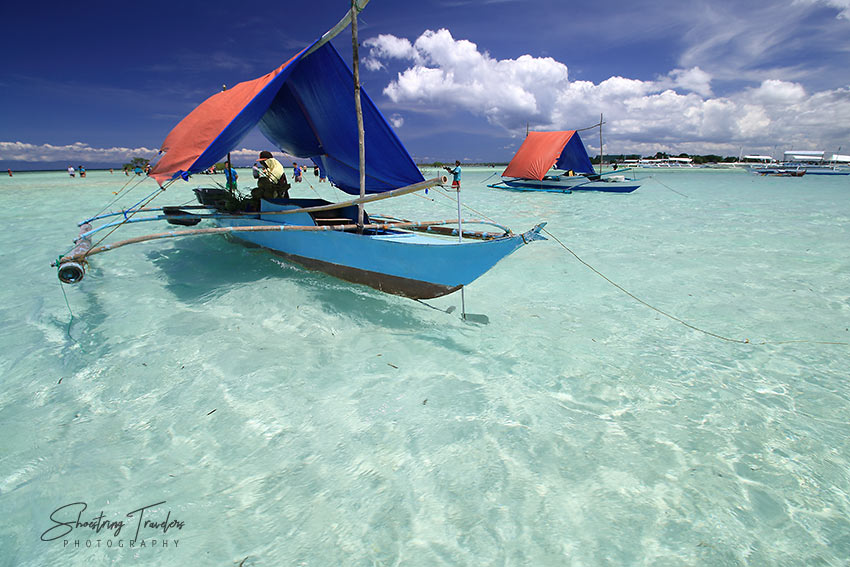 the lagoon and sandbar at Virgin Island