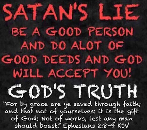 God's truth vs. Satan's lie