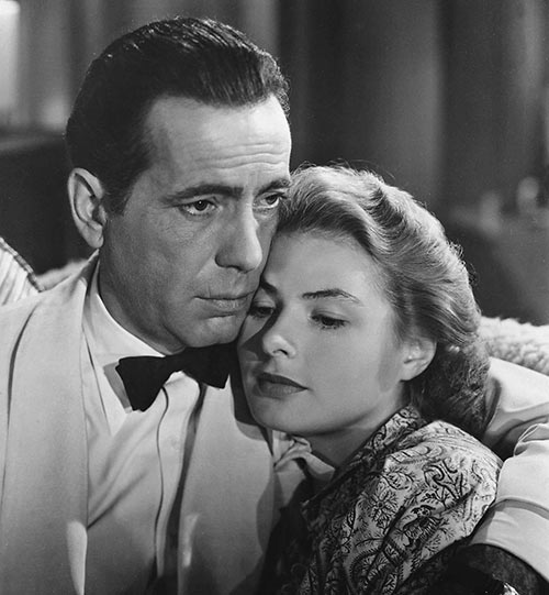 Humphrey Bogart & Ingrid Berman in Casablanca