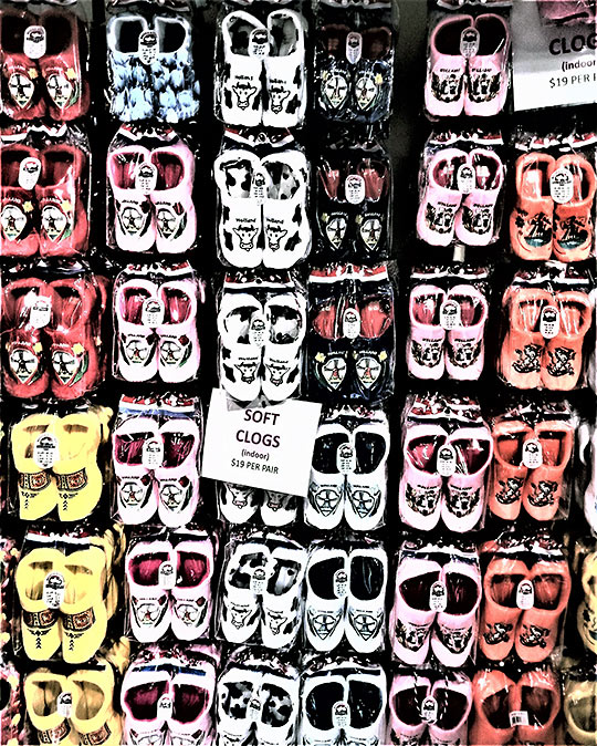 clogs at the Amsterdam Cheese and Liquor Store, St. Maarten