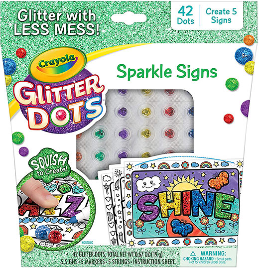 Crayola's Glitter Dots Sparkle Signs