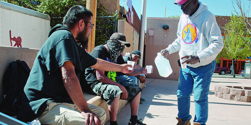 homeless at Window Rock, Arizona