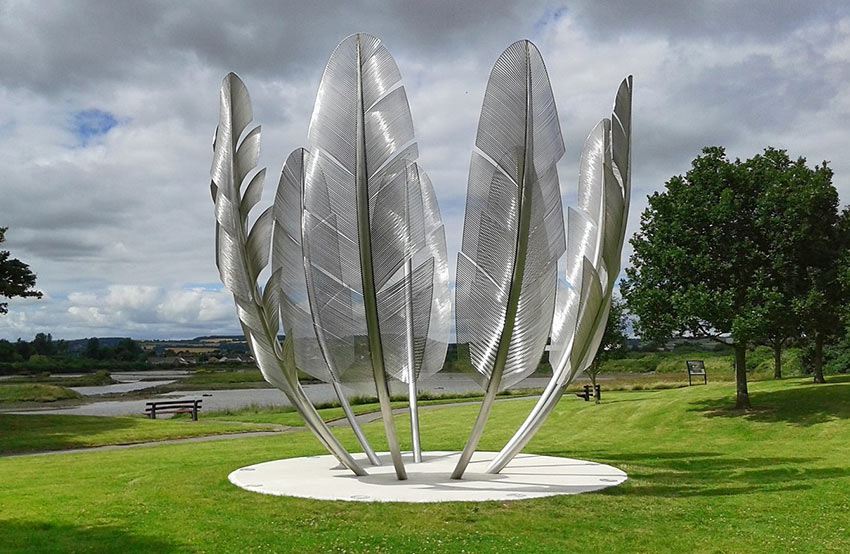 Kindred Spirits Choctaw nation monument in County Cork, Ireland