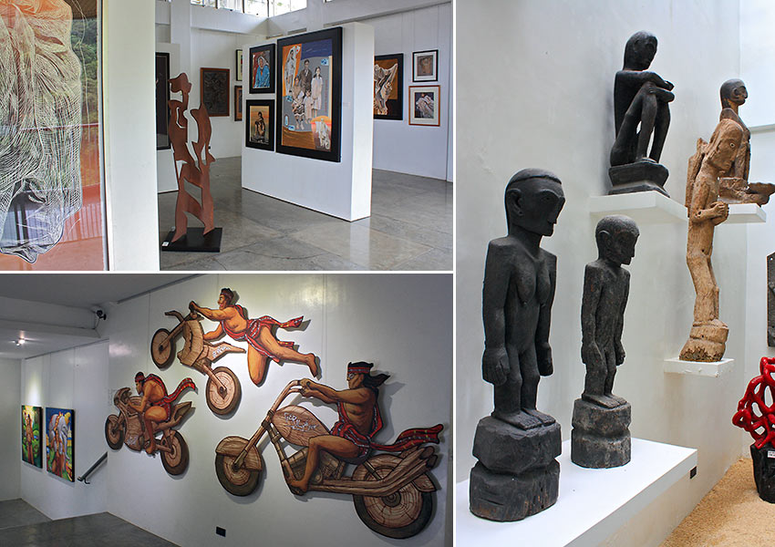 views inside the BenCab Museum in Tuba, Benguet