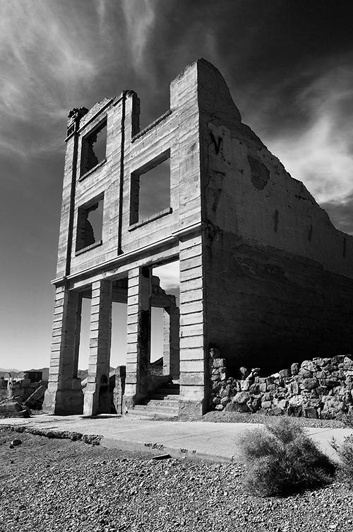 ruins of the Cook Bank, Rhyolite, Nevada