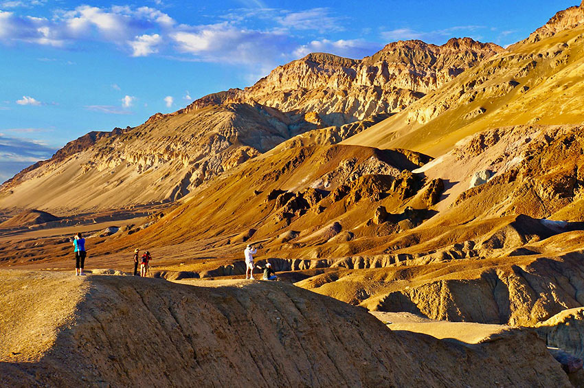 golden hour at a Death Valley landscape