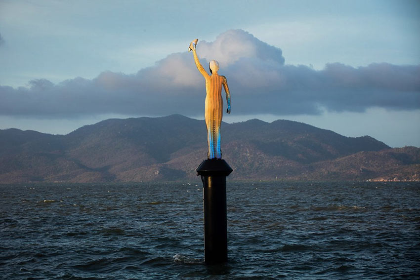 Ocean Siren sculpture at Townsville, Australia