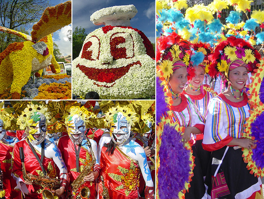 scenes from the Panagbenga Festival, Baguio