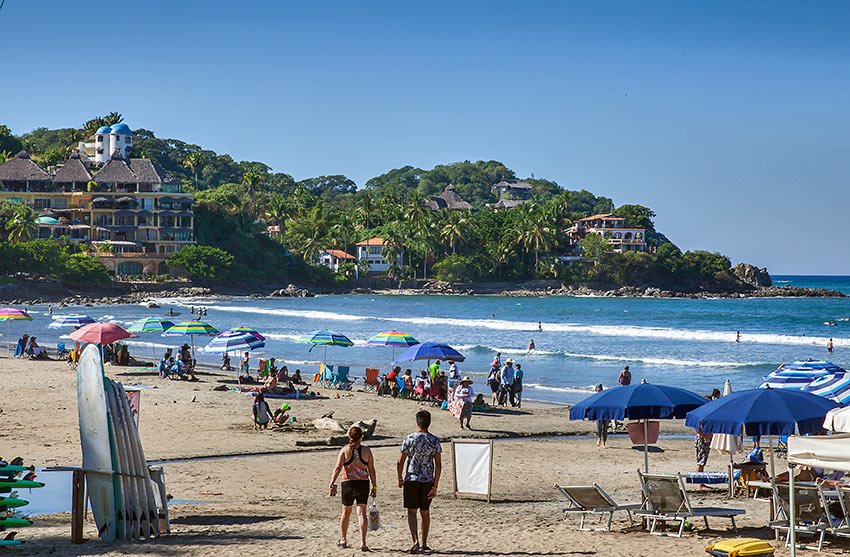 sandy beach at Rivera Nayarit