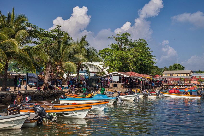 the dock at Gizo