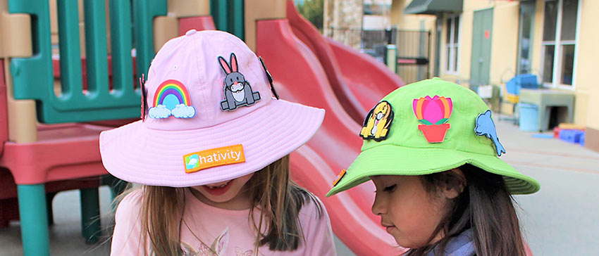 girls wearing Hatvitity hats