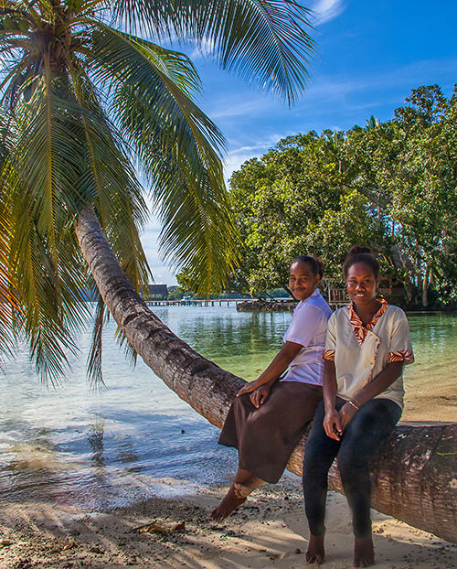 locals at Tavanipupu Island Resort