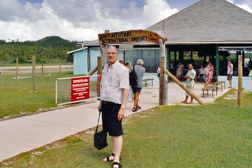 writer at Aitutaki International Airport