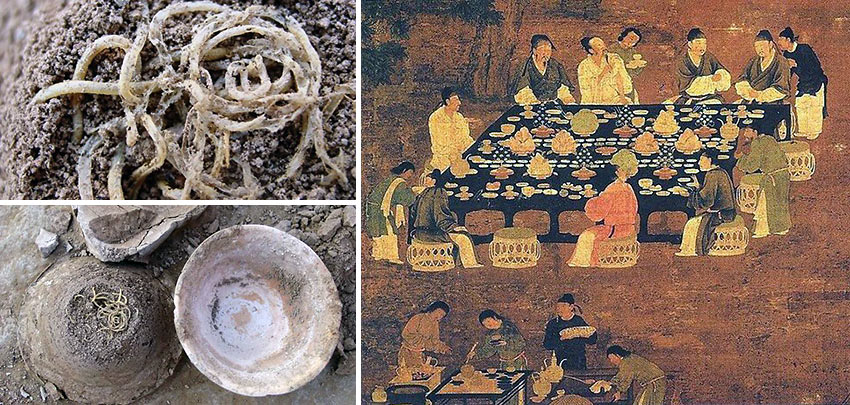 Chinese noodles archaeological findings