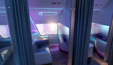 projected future airplane cabin