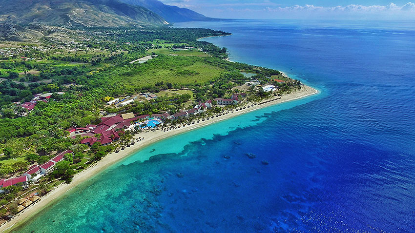 Haiti coastline