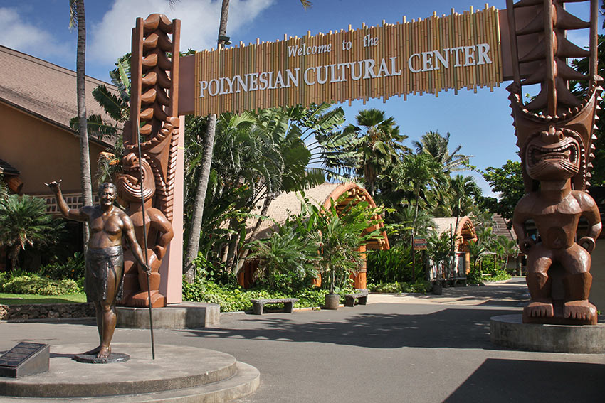 Polynesian Cultural Center entrance