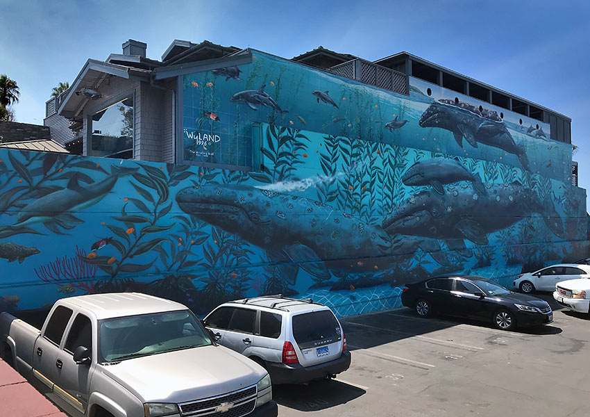 Wyland’s parking lot mural