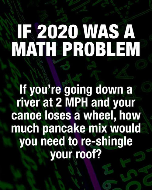 Parting Shots: 2020 Math Problem