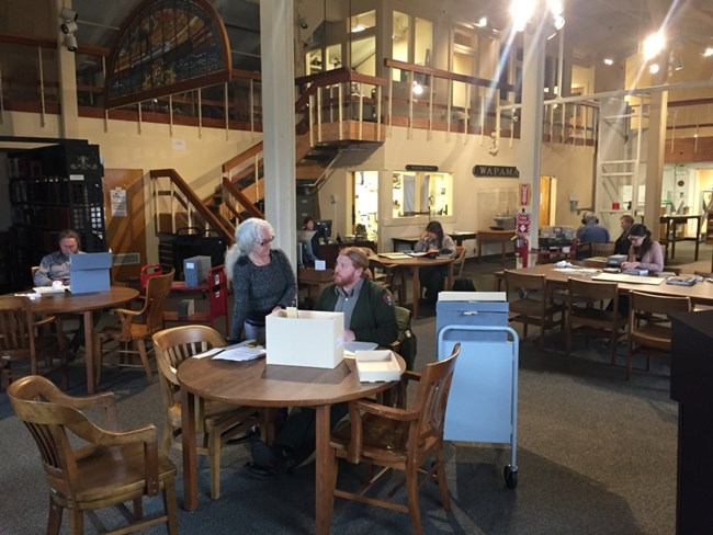 reading room of the Maritime Research Center, San Francisco