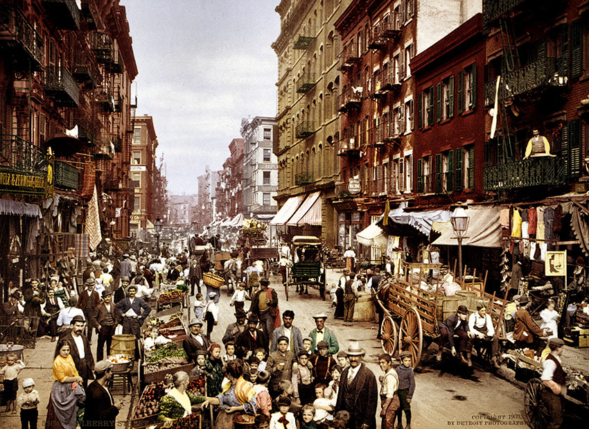 Mulberry Street, New York, 1900