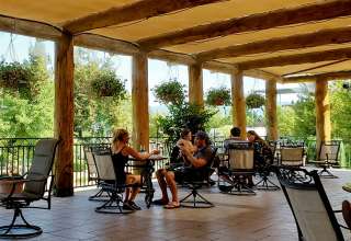 outdoor terrace dining