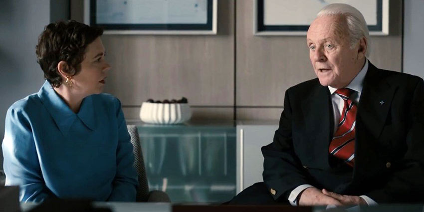 Olivia Colman and Sir Anthony Hopkins in 'The Father'