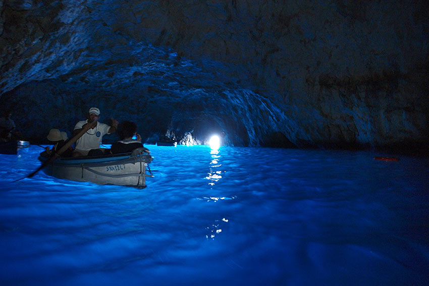 the Blue Grotto, Capri
