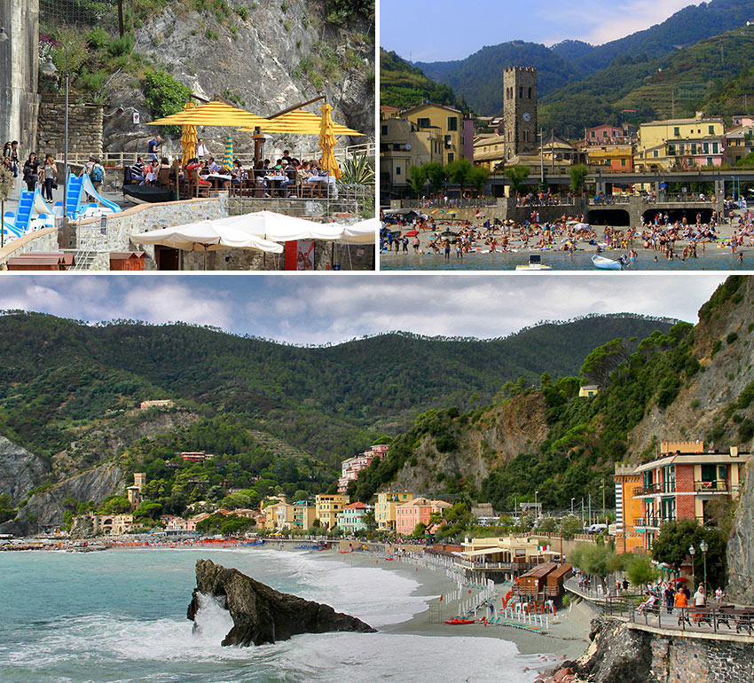 Cinque Terre sandy beach at Monterosso