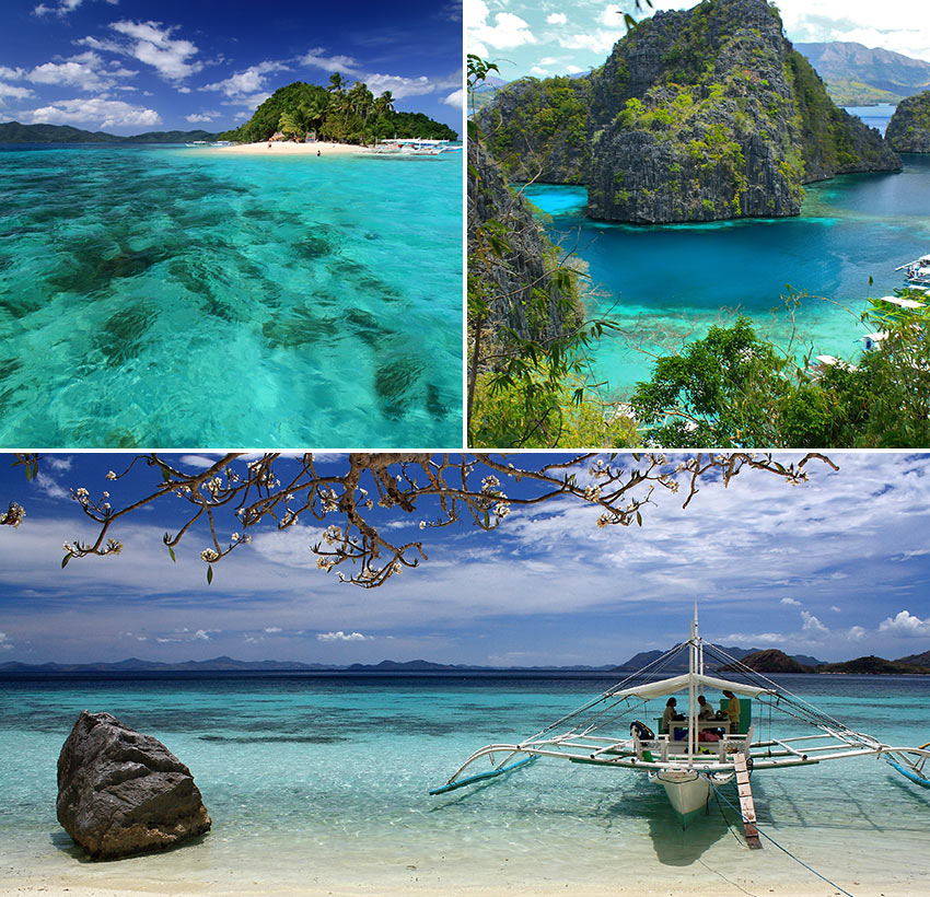 scenes from Coron and Port Baron, Palawan