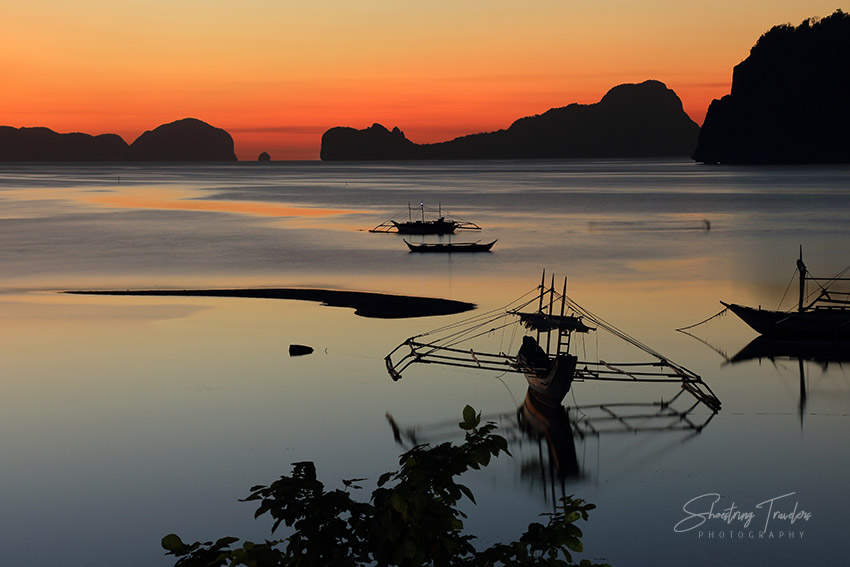 sunset at Corong-Corong Beach, El Nido