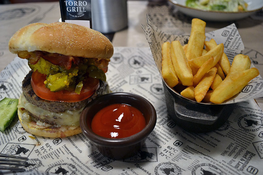 ketchup on burgers and fries