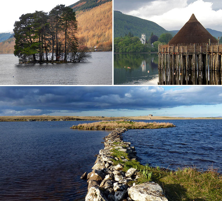 a collection of crannogs in Scotland and Ireland