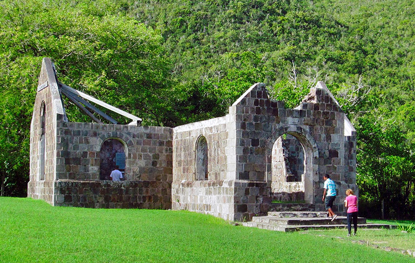 ruins of the Thomas Cottle Church