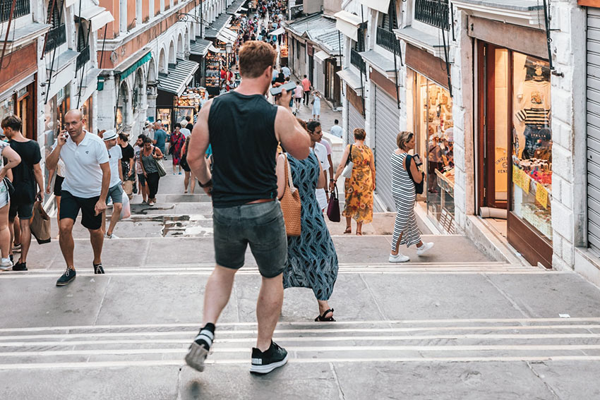 man wearing shorts