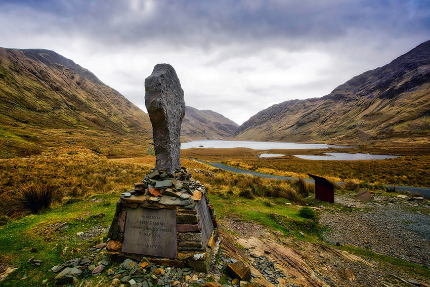 Celtic Cross at the site of Connemara’s Doolough Tragedy of 1849