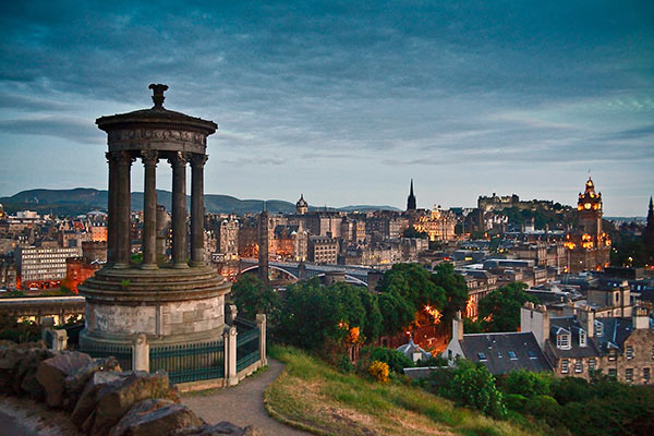 skyline of Edinburgh