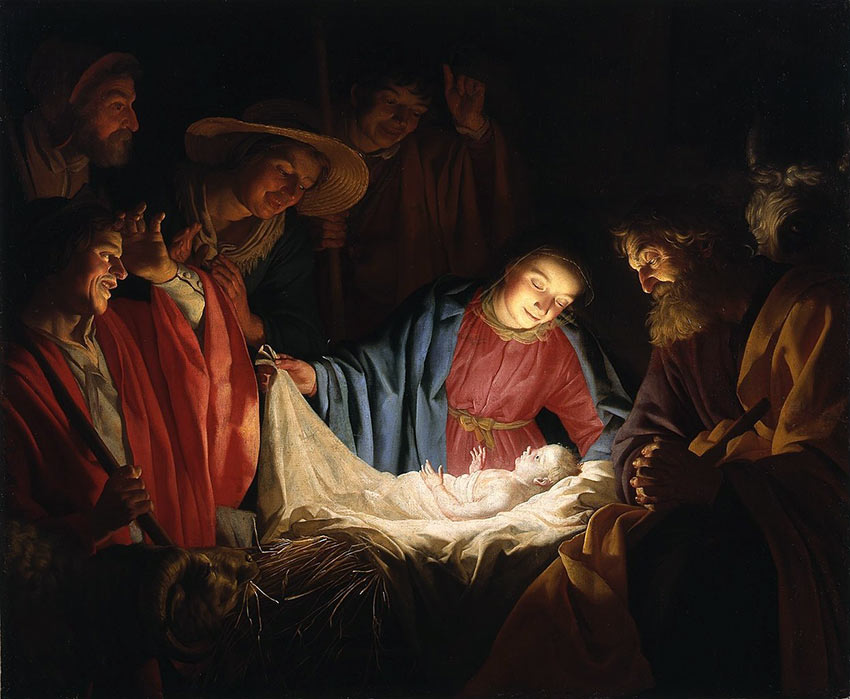 The Adoration of the Shepherds by Gerard Van Honthorst