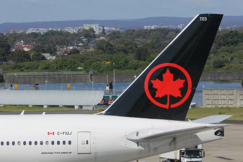 Air Canada airliner