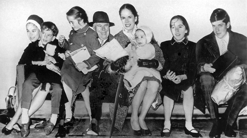 the Chaplin Family in 1961