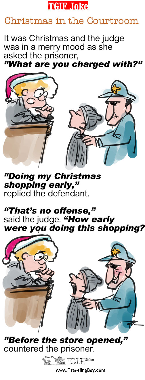 TGIF Joke of the Week: Christmas in the Courtroom