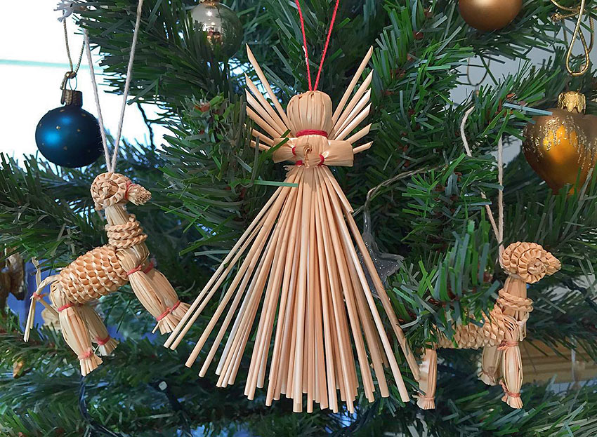 Traditional Christmas tree decorations of Poland