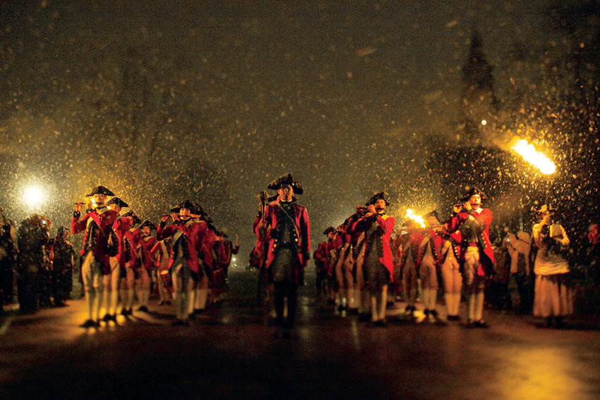 military ceremony, Colonial Williamsburg