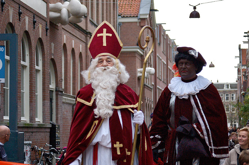 Santa Claus (Sinterklaas) & Black Peter (Zwarte Piet) in the Netherlands