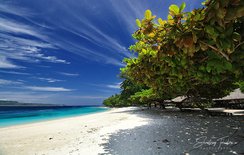 a beach in Talicud Island, Samal, Philippines