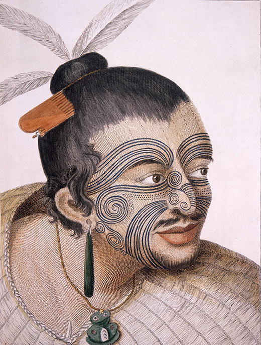 Maori man portrait