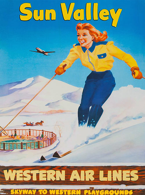 vintage Sun Valley promotional poster