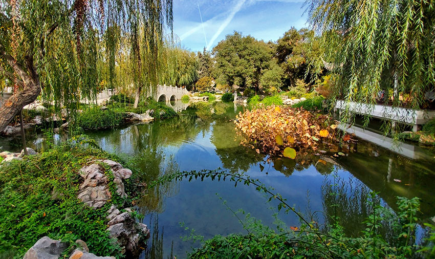 walking paths and ponds, Liu Fang Yuan, Huntington Library
